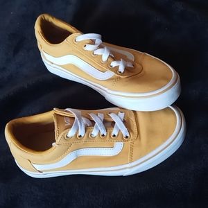 Yellow low-top vans